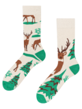 Veselé teplé ponožky Majestátní jelen