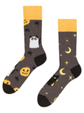 Veselé ponožky Halloweenska mačka