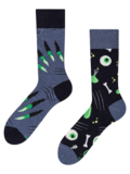 Lustige Socken Grünes Monster