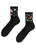 Vrolijke functionele crew-sokken Kleurrijke druppels