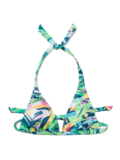Top triangular alegre de bikini Pop Art