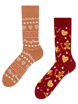 Chaussettes chaudes rigolotes Monde de pain d’épice