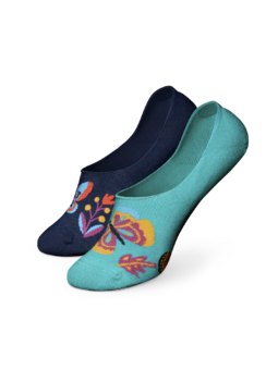 Chaussettes invisibles rigolotes Papillons