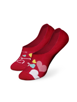 Весели невидими чорапи Сърца