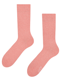 Socken aus recycelter Baumwolle Pfirsich