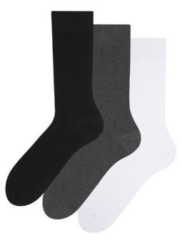 Trojbalenie ponožiek z recyklovanej bavlny Klasik