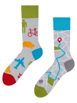 Veselé ponožky Mapy