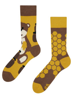 Veselé ponožky Medveď a med
