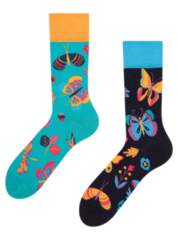 Chaussettes rigolotes Papillons