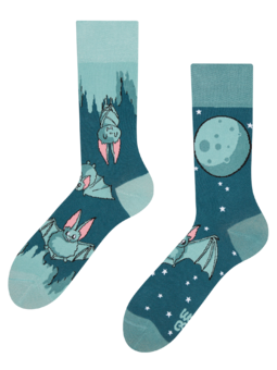 Chaussettes rigolotes Chauves-souris dans la nuit