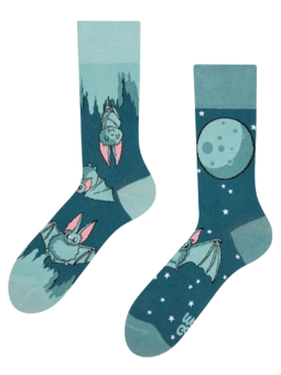Chaussettes rigolotes Chauves-souris dans la nuit