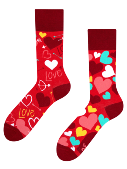 Veselé ponožky Srdiečka