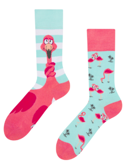 Vrolijke sokken Maffe flamingo
