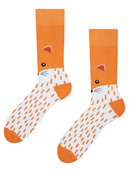 Veselé teplé ponožky Huňatá líška