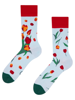 Veselé ponožky Tulipány