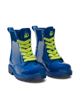 Bottes de pluie bleu océan rigolotes pour enfants