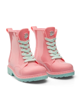 Bottes de pluie rose flamant rigolotes pour enfants