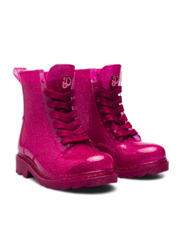Bottes de pluie à paillettes roses pour enfants