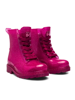 Bottes de pluie à paillettes roses pour enfants