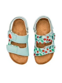 Sandales en liège pour enfants Petites fraises