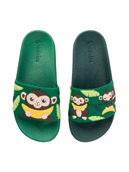 Sandales rigolotes pour enfants Singe dans la jungle