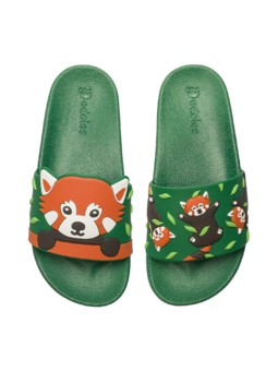 Sandales rigolotes pour enfants Panda roux