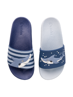 Sandales rigolotes pour enfants Requin gris
