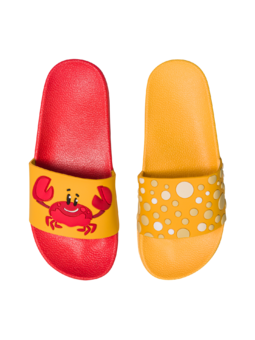 Sandales rigolotes pour enfants Crabe heureux