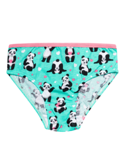 Culotte rigolote pour filles Panda et petits cœurs