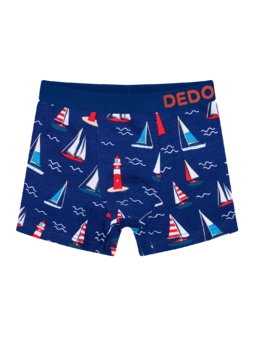 Boxer rigolo pour garçons Phare et bateaux à voile