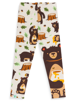 Legging en coton rigolo pour enfants Ours affamé