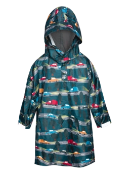 Veselý dětský pršiplášť Noční autíčka