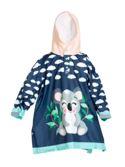 Veselý dětský pršiplášť Šťastná koala