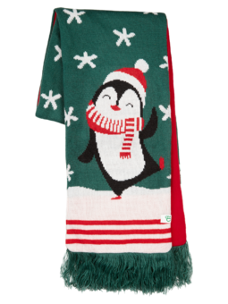Kids' Knitted Scarf Hello Penguin