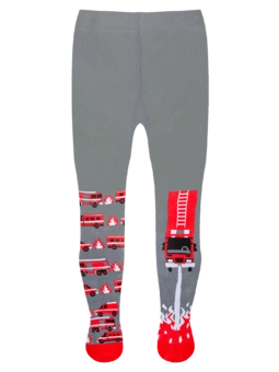 Protiskluzové dětské punčošky Hasiči v akci