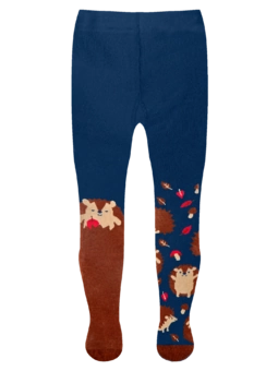 Veselé dětské punčošky Ježek a hříbky