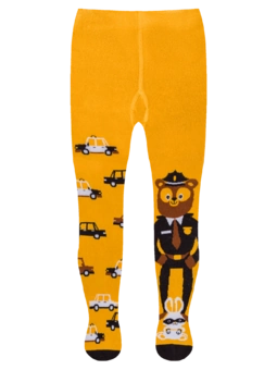 Collants rigolos pour enfants L'ours policier