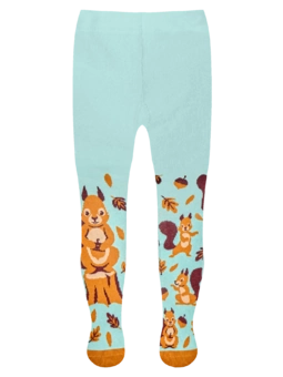 Veselé dětské punčošky Veverka v lese