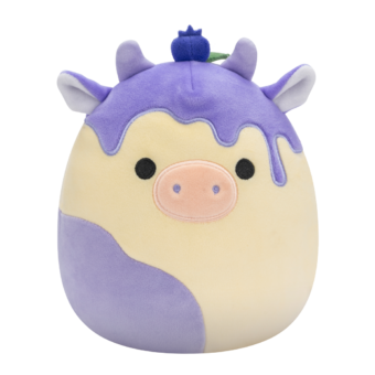 Peluche Squishmallows de 20 cm Benito la vache cheesecake aux myrtilles 2025