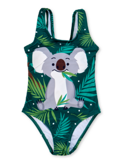 Veselé dívčí plavky Koala a listy