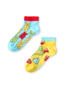 Socquettes rigolotes pour enfants Oursons en bonbon
