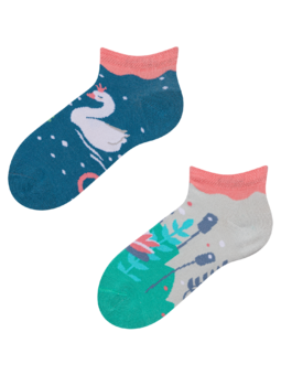 Socquettes rigolotes pour enfants Cygnes