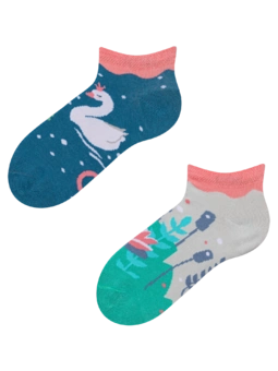 Socquettes rigolotes pour enfants Cygnes