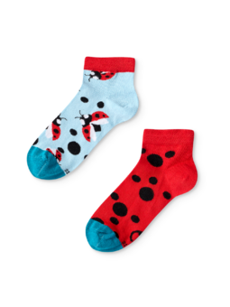 Socquettes rigolotes pour enfants Coccinelles et points