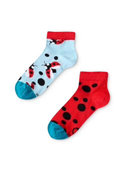 Socquettes rigolotes pour enfants Coccinelles et points