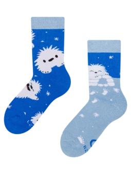 Veselé detské teplé ponožky Malý Yeti