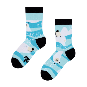 Veselé detské ponožky Ľadový medveď
