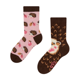 Chaussettes rigolotes pour enfants Hérisson