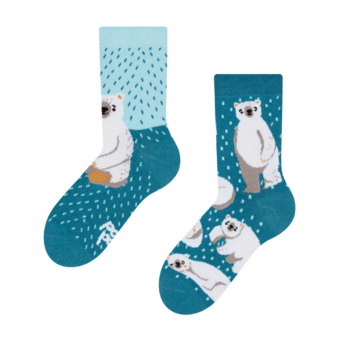 Chaussettes rigolotes pour enfants Ours polaires