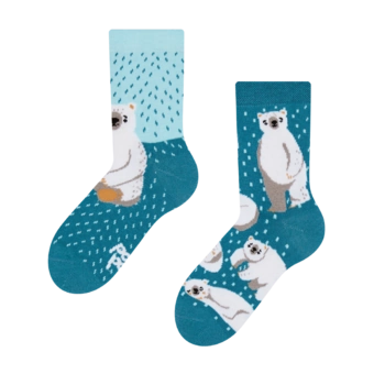 Chaussettes rigolotes pour enfants Ours polaires
